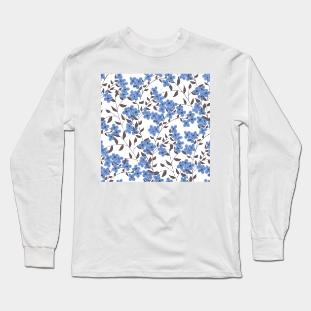 Blue lilac Long Sleeve T-Shirt by katerinamk